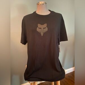 Fox Black Tee with Iconic Logo